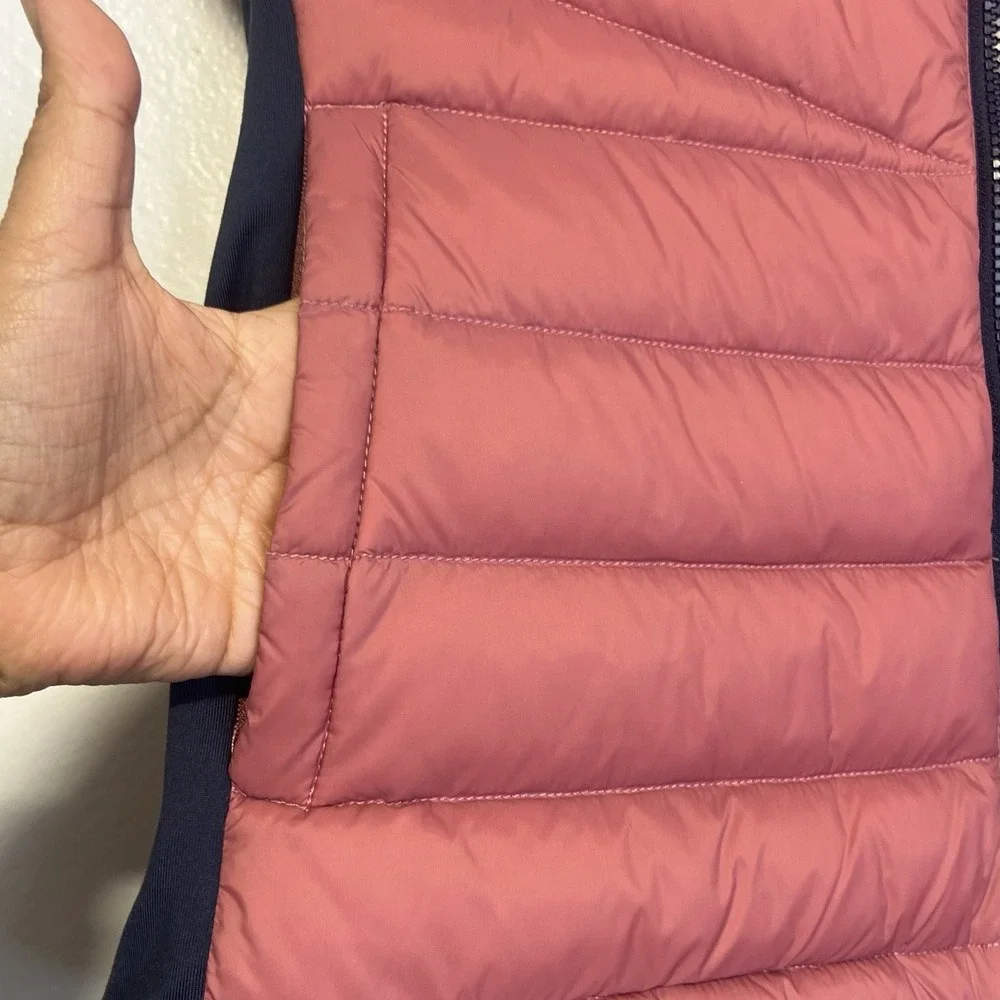 Kari Traa Eva Hybrid Down Vest‎ Women L  Hooded Puffer Quilted Insulated